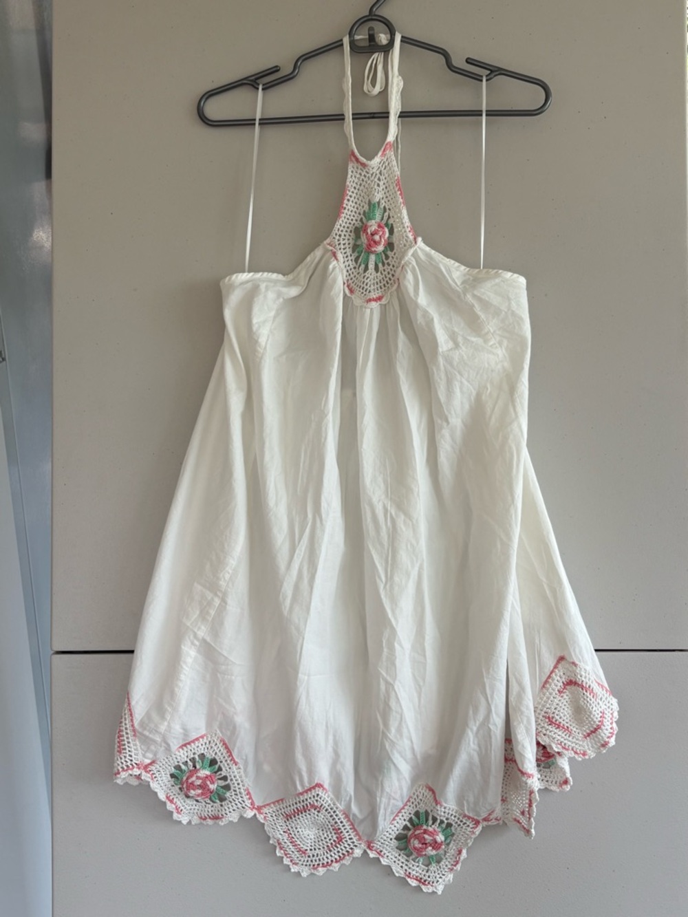 Crochet Gardens Mini Dress size Large - Picture 3 of 9